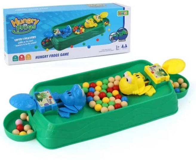대화형 개구리 체스보드 게임 콩 먹기 가족 파티 멀티플레이어 경쟁, 1개, 색상: 1. Green 2