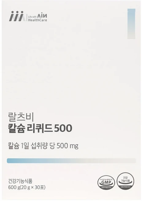 랄츠비 칼슘리퀴드500 30포 1개입, 1개, 30회분 - 쿠팡