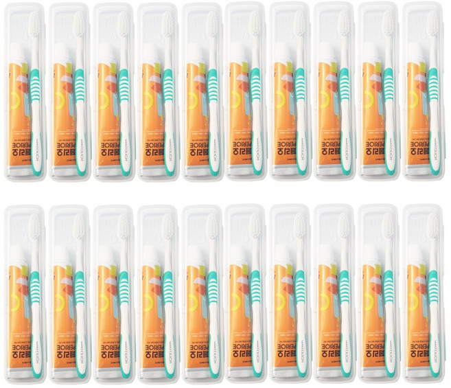 페리오 여행용 치약 칫솔 케이스세트 x 20개, 50g