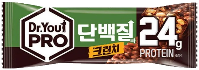 닥터유 프로 피넛버터크런치 단백질바 8p, 560g, 1개 - 쿠팡