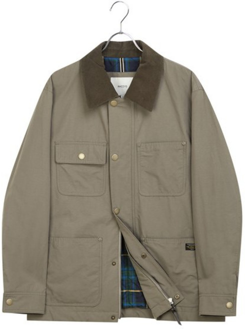 [백화점 매장정품] 헤지스 [26SS] 카키 포켓배색 면혼방 점퍼(HZJU6A104K1) 간절기 데일리 편한 커플룩