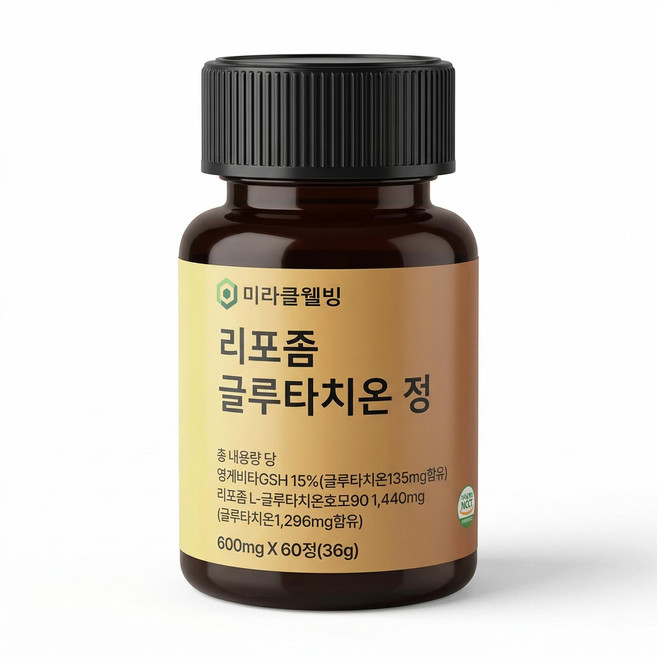 미라클웰빙 리포좀 인지질 코팅 글루타치온, 1개, 60정