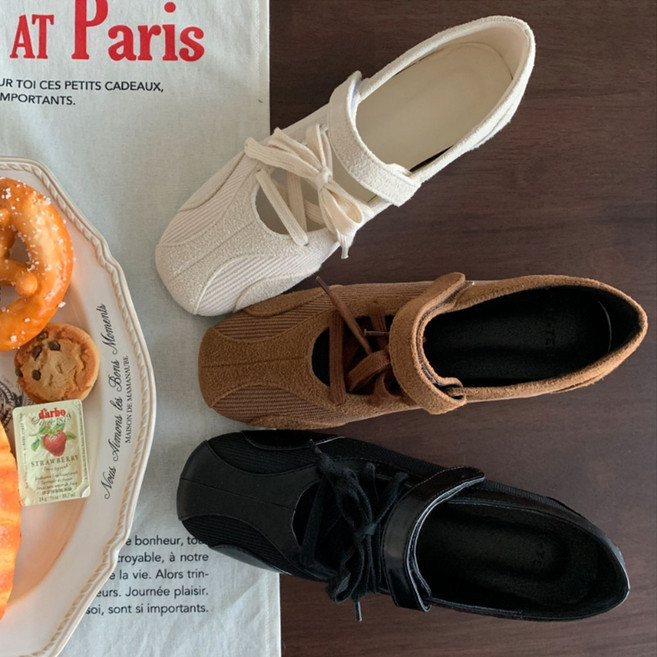 속굽 키높이 메리제인스니커즈 벨크로 단화 4cm