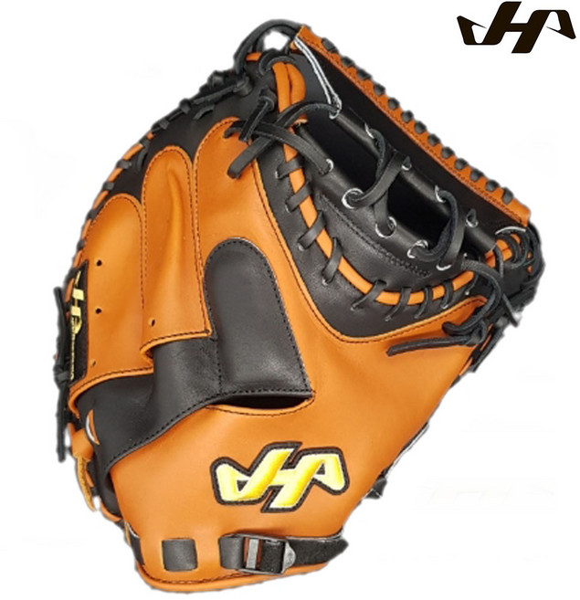 하타케야마 포수미트 포수글러브 PRO-M19 브라운/블랙 HK-M19, 1개