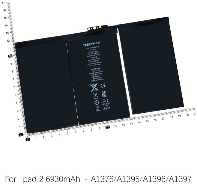 교체용 리튬 폴리머 배터리 아이패드 2 아이패드 3 아이패드 4 A1376 A1389 A1395 A1396 A1397 A1416 A1430 A1403 A1458, 01 A1376 For ipad 2, 1개