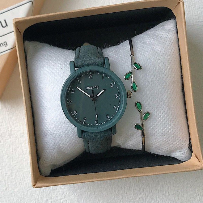 꽃소담 여성 팔찌 + 시계 세트 패션 손목시계 30cm MAL87