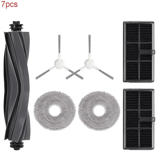드리미 L10s 울트라 Gen 2 프로 히트 청소기 메인 브러시 물 패드 먼지 봉투 HEPA 필터 액세서리, 25 7pcs set