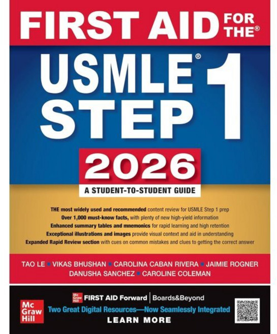 First Aid for the USMLE Step 1 2026 (36TH ed), McGraw-Hill