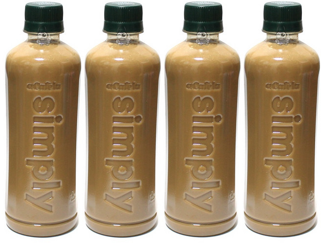 아카페라 심플리 디카페인 로어슈거 라떼 무라벨, 400ml, 4개