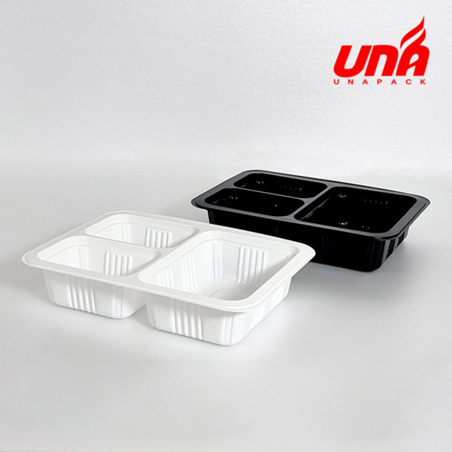 실링용기 3호 3칸(19144), 1개, 블랙 3호 3칸 실링용기, 800개