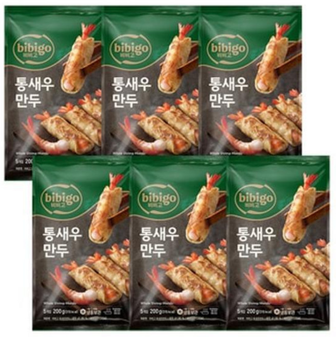 비비고통새우만두200g x 6, 1개, 200g