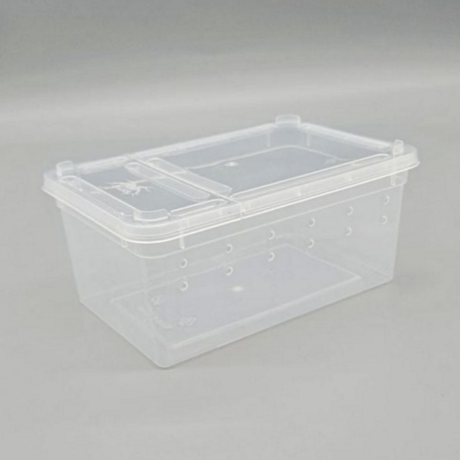 투명 사육장 플라스틱 반려동물 도마뱀 생물 사육장 브리딩 거북이 보관함 관찰통 파충류 채집통 먹이 밀웜