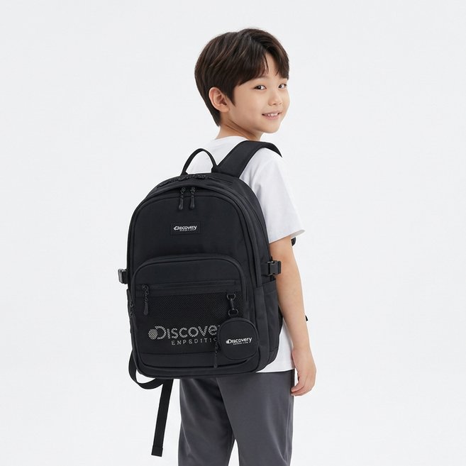디스커버리 키즈 대용량 스쿨 백팩 23L 초등학생 책가방 노트북 수납 백팩