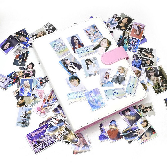 아이브 2025 시즌그리팅 90장 스티커 세트 도무송 다꾸 포카바인더 앨범 꾸미기, 1세트, 키치-KITSCH(90장)