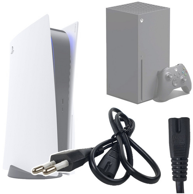 호환 PS2 PS3 PS4 PS5 전원케이블 220V 전원선 전기선 8자 엑스박스 호환, 일점삼미터, 1개