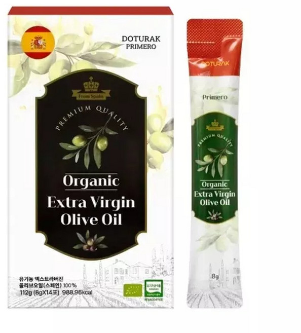 도투락 프리메로 엑스트라버진 올리브오일 올리브유 8gX14포, 8g, 14개