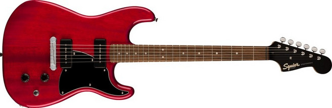 Squier by Fender 일렉기타 Paranormal Strat-O-Sonic Laurel Fingerboard Crimson Red Transparent, 1개