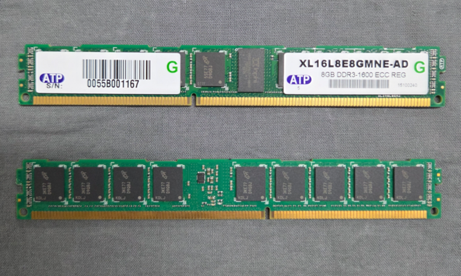 DDR3 8G ECC REG 서버용 메모리, 1개