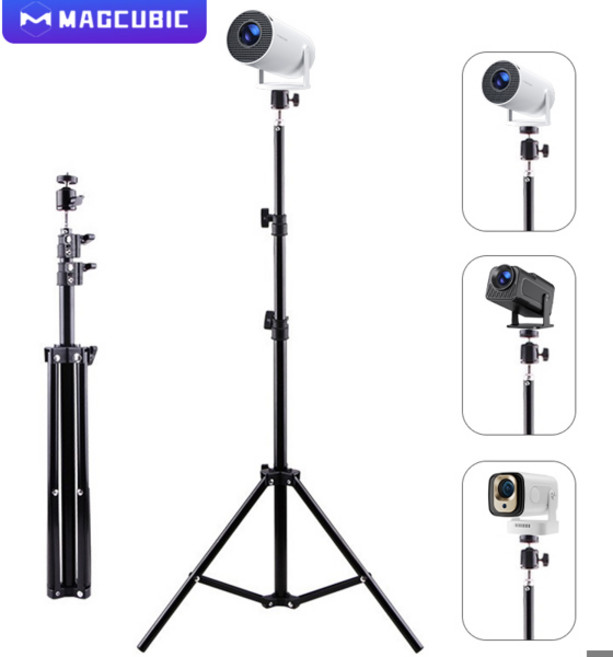 HY300 Pro HY320 미니 프로젝터 여행용 삼각대 스탠드 마운트 용 Magcubic 확장형 범용 휴대용 브래킷, [01] 옵션1