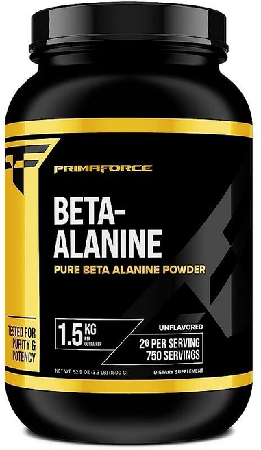 Primaforce 베타 알라닌 파우더 무향 200g - 글루텐 프리 GMO 프리 보충제 남성 및 여성용 마른 근육 증가 회복 보조, 3.31 Pound (Pack of 1) - 쿠팡