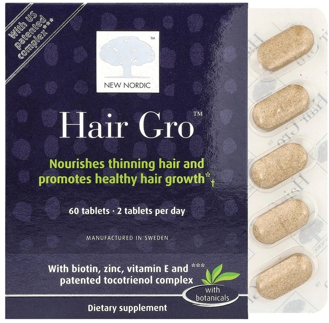 뉴노르딕US Hair Gro 캡슐 60개, 1개, 60정 - 쿠팡