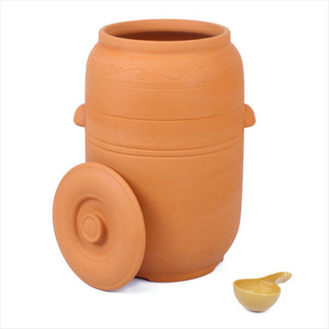 향남요업 황토쌀독, 쌀독, 1개, [받침대 미포함]
