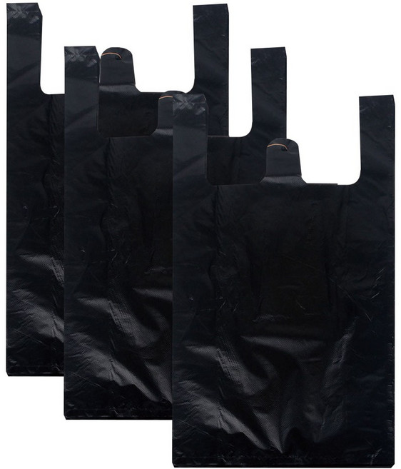 크린아이 검정 손잡이 비닐봉투 3호, 12L, 300개