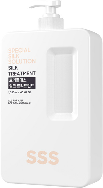 트리플에스 극손상모 전용 실크 트리트먼트 1350ml, 1.35L, 1개