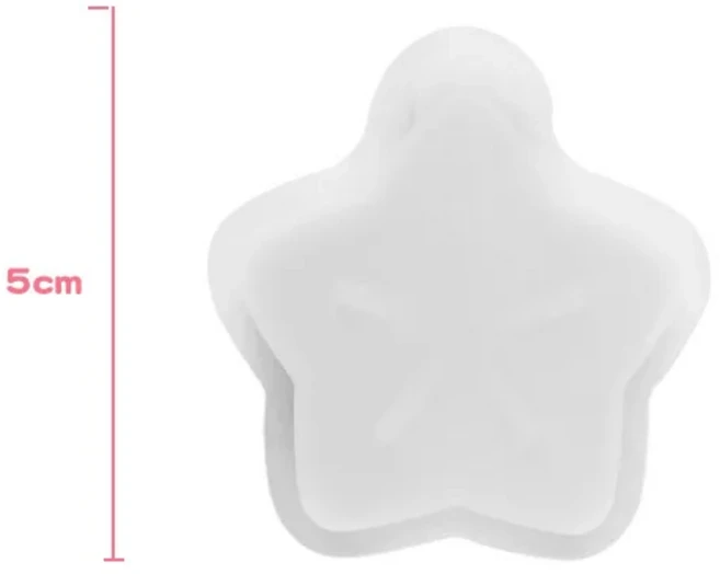 크리스탈 젤리 왁스 색상 수제 DIY 투명 젤리 왁스 화이트 왁스 소재 몰드 크리에이티브 수제 캔들 원료, 04 star mold x2