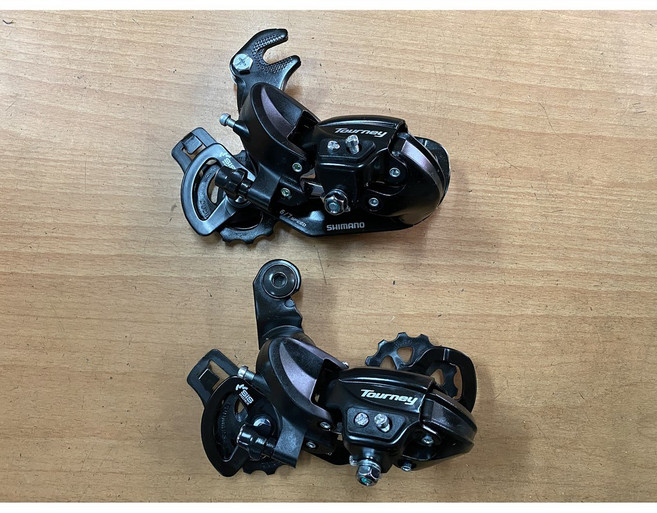 SHIMANO Tourney RD-TY300 sis 登山車後變速器 (6/7速 鎖牙式/勾爪式), 1個, 鎖牙式