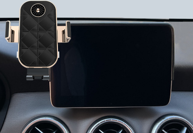 지시그니처 벤츠 A CLA GLA 핸드폰 무선충전 거치대 C38U-YS, 블랙, 1개