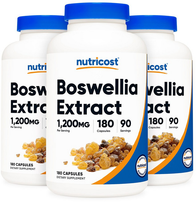 뉴트리코스트 보스웰리아 추출물 1200mg 180캡슐 3병, 3개, 90회분