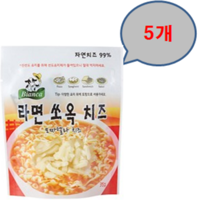 (무료배송) 라면쏘옥치즈 35g x 5개