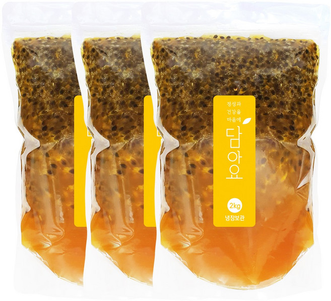 담아요 수제 백향과청(백향과청) 정백당, 2kg, 3개