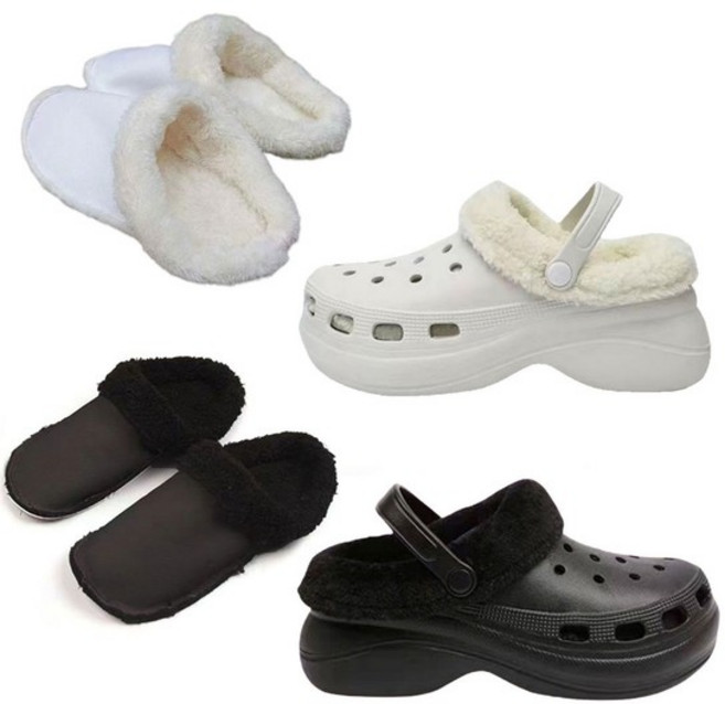 방한화로 크로스오버 겨울 안감 샌들 대변신 인조 털슬리퍼 내피털 탈부착 방한 양털 호환 슬리퍼