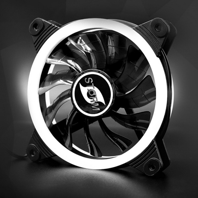 에이원아이엔티 DOUBLERING FAN 120 쿨링팬 WHITE, 1개