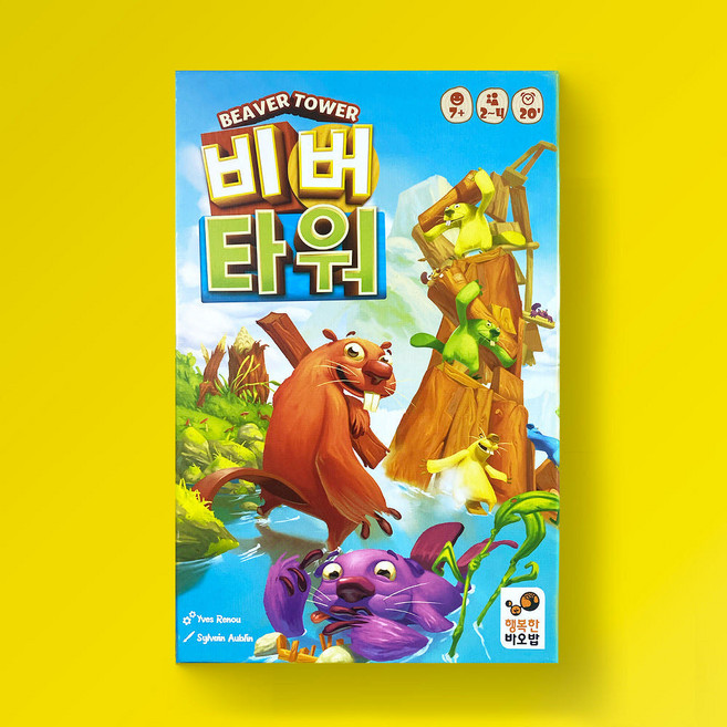 행복한바오밥 비버타워 블록 보드게임, 단품, 1개
