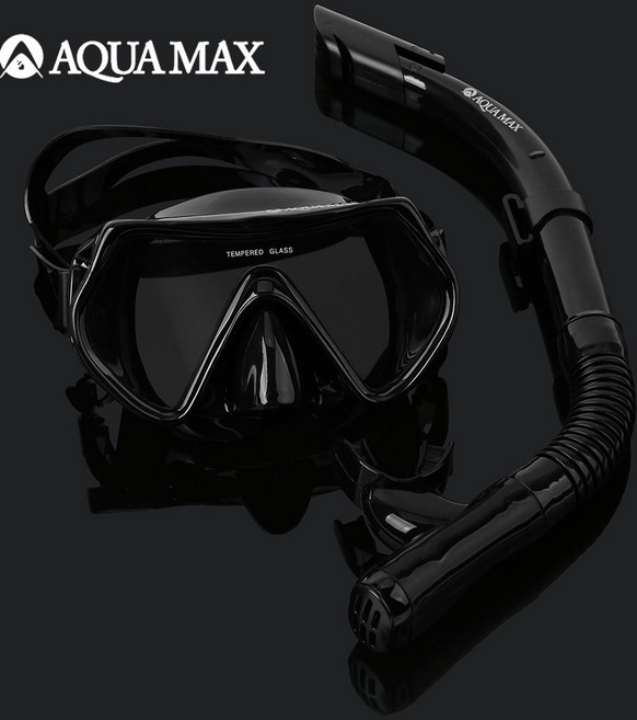 아쿠아맥스 스노쿨링 세트, 블랙
