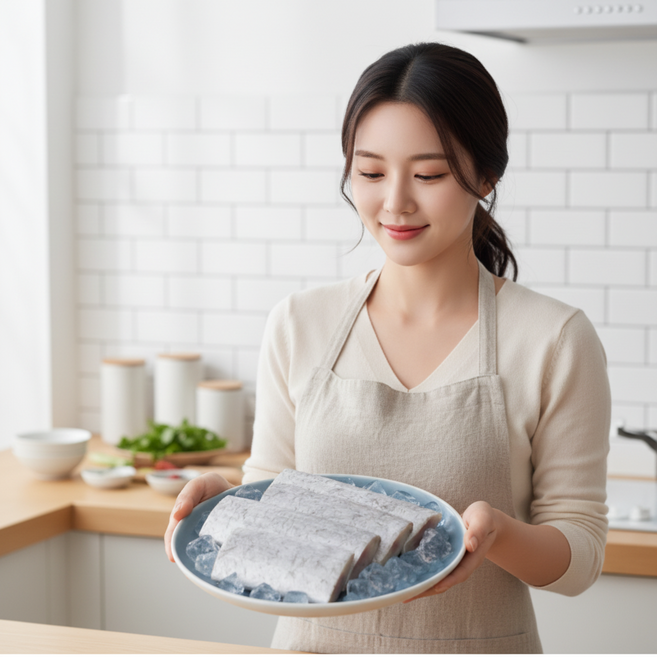 대서양 절단갈치 1kg 살이 두툼 먹을게 많은 먹갈치, 1개, 1.4kg(프리미엄 손질한갈치 HOT)