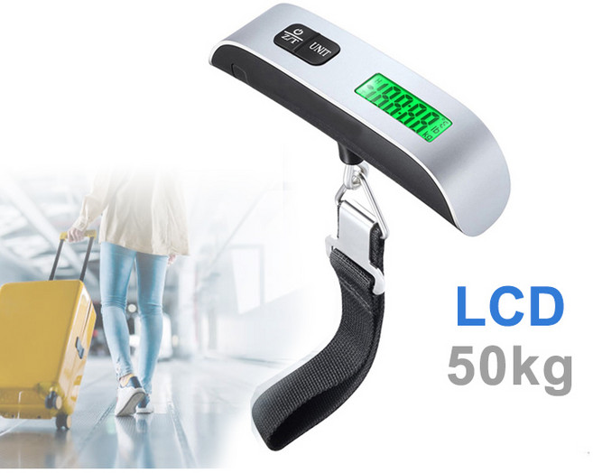 LCD 電子行李秤 手提行李秤, 1個, 50公斤