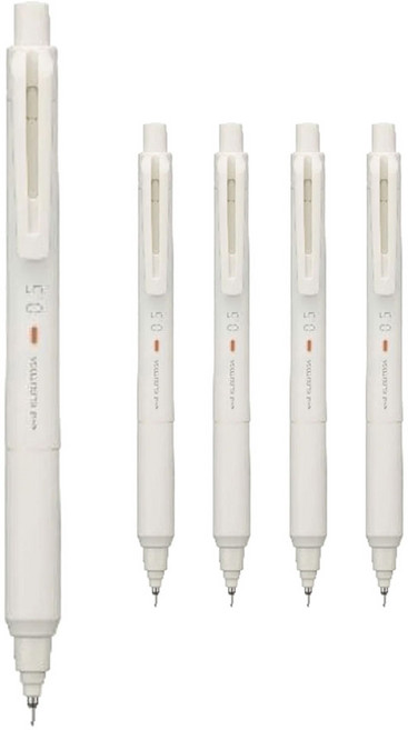 Uni 三菱鉛筆 KURU TOGA 自動鉛筆 M5-KS 象牙白 46, 5個, 0.5mm