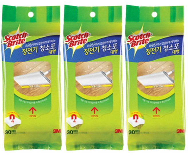 3M 정전기 청소포 대형 30매x3개 90매입