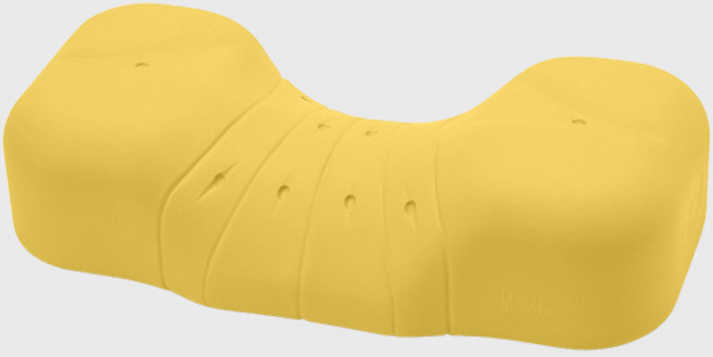 밸런스9 꼬북베개 거북이목 경추베개, 옐로우, 1개