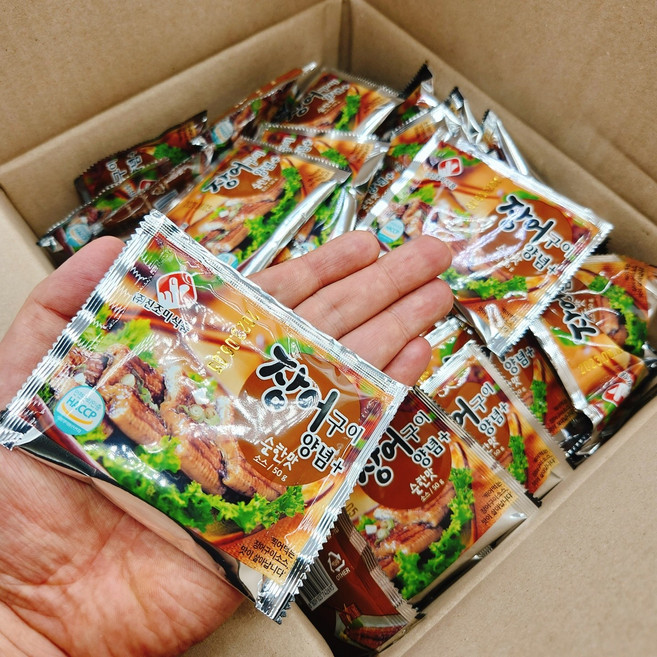 업소용 진조미식품 장어구이 양념소스 순한맛 1박스(50g x 100개입) 일회용포장배달, 50g, 1