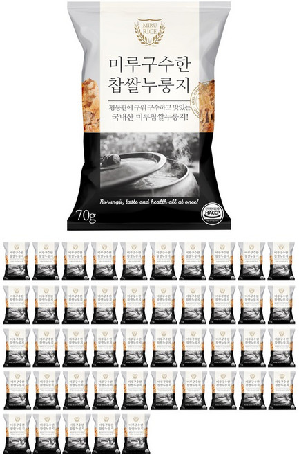 미루구수한누룽지 찹쌀, 45개, 70g