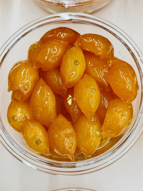 별고재 호박보석 금귤정과(용량 350그람이상 와인안주 마스카포네치즈와 함께 부모님 선물 크리스마스파티 디저트 수능선물 감기예방), 350g, 1개