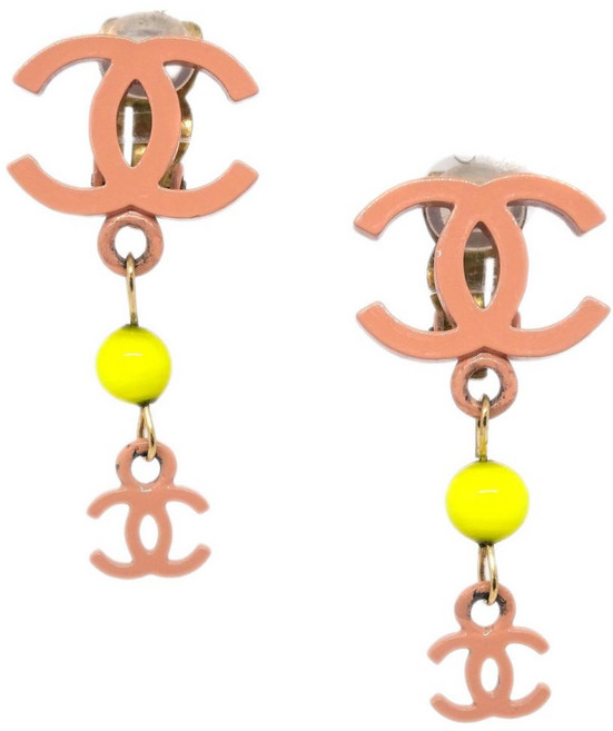 샤넬 중고 2003 CC 클립온 이어링