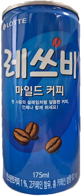 칠성음료 레쓰비 마일드커피 175ml x30캔 캔커피 coc+954VY