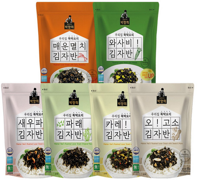 국내산 프리미엄 박향희 김자반 50g x 4ea 기본반찬, 카레김자반, 4개