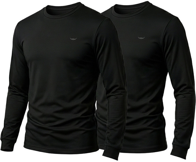 [1+1] 약기모 소프트 히트텍 스판 보온 발열 프리미엄원단 이너 라운드 기모 내복 등산복 작업복